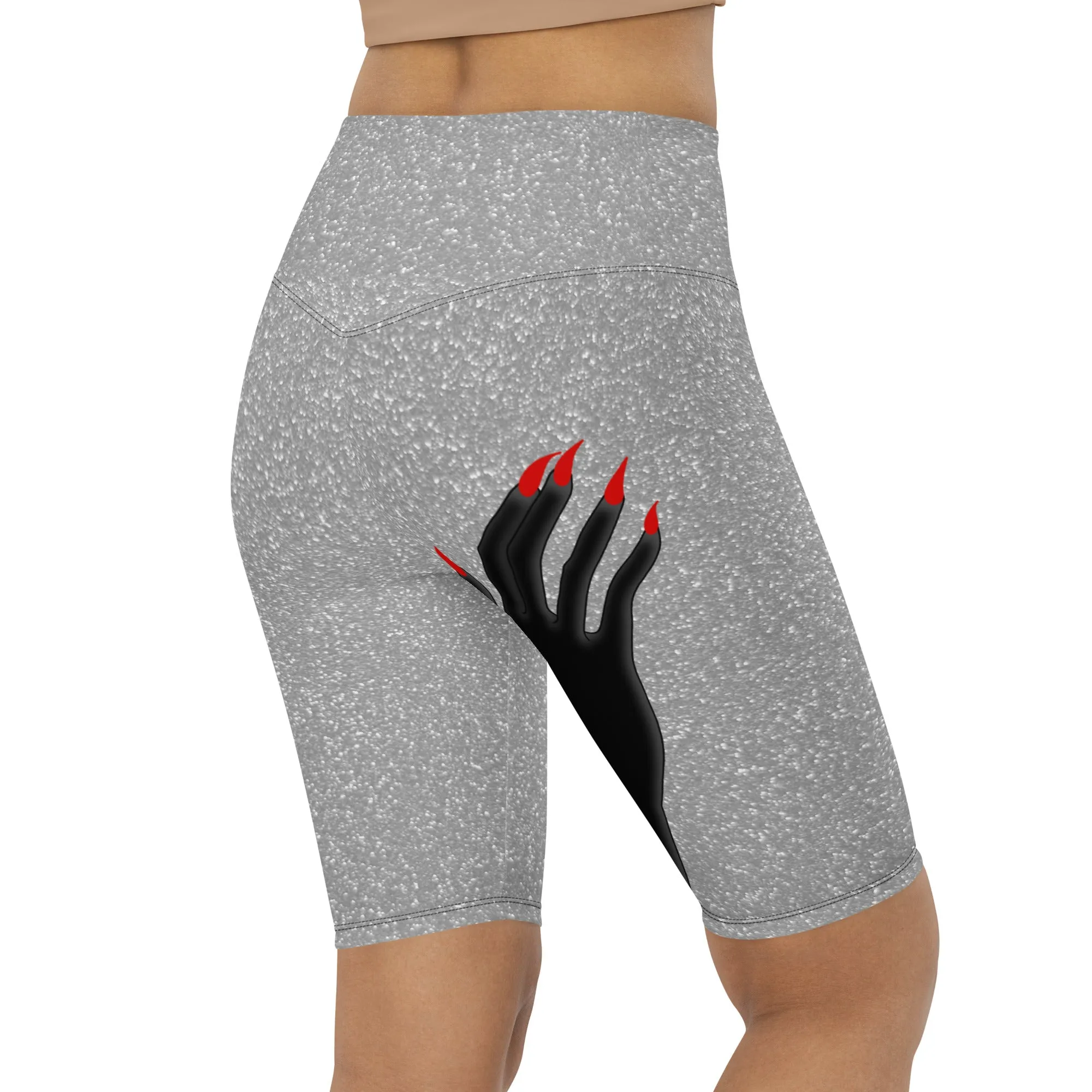 Hand Illusion Biker Shorts