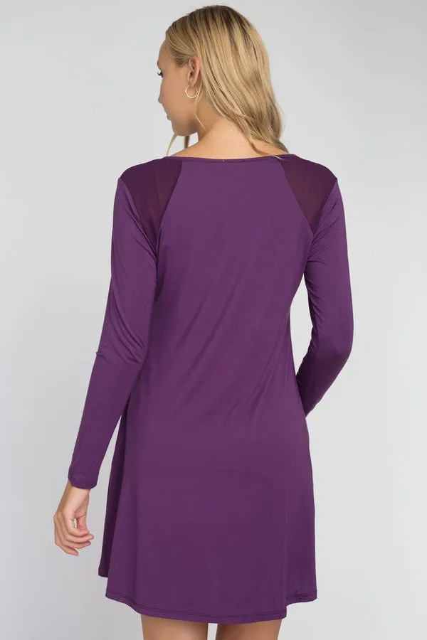 Perfectly Mesh Long Sleeve Dress